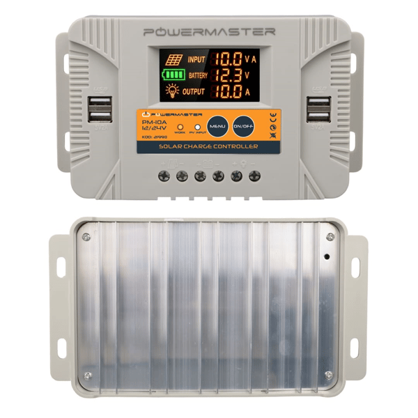 Powermaster PM-10A 12V-24V 10A 4 Usb'li Dijital Otomatik Solar Şarj Regülatörü Fiyatı - Merter Elektronik