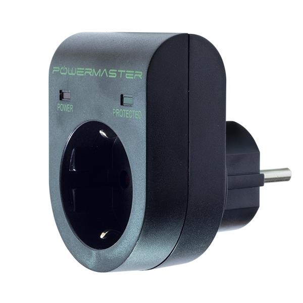 POWERMASTER PM-11294 16 AMPER - 3500 WATT TEKLİ SİYAH AKIM KORUMALI PRİZ (UCOMEN)