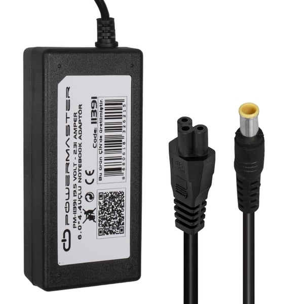 Powermaster PM-11391 19.5 Volt - 2.31 Amper 4.5*3.0 Mm Uçlu Adaptör (Hp Notebook) Fiyatı - Merter Elektronik
