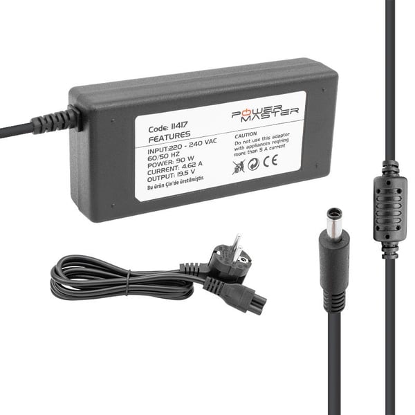 POWERMASTER PM-11417 19.5 VOLT - 4.62 AMPER 4.5*3.0 MM UÇLU ADAPTÖR (HP ULTRABOOK NOTEBOOK)