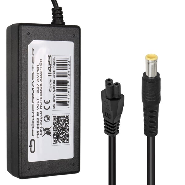 Powermaster PM-11423 19 Volt - 2.37 Amper 4.0*1.35 Mm Uçlu Adaptör (Asus Notebook) Fiyatı - Merter Elektronik