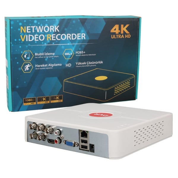 PowerMaster PM-12180 4 Kanal 5MP Destekli 1080N H265 Xmeye Video Çıkışlı DVR/XVR Kayıt Cihazı Fiyatı - Merter Elektronik