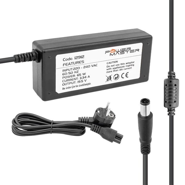 POWERMASTER PM-12912 19.5 VOLT - 3.34 AMPER 7.4*5.0 MM UÇLU ADAPTÖR