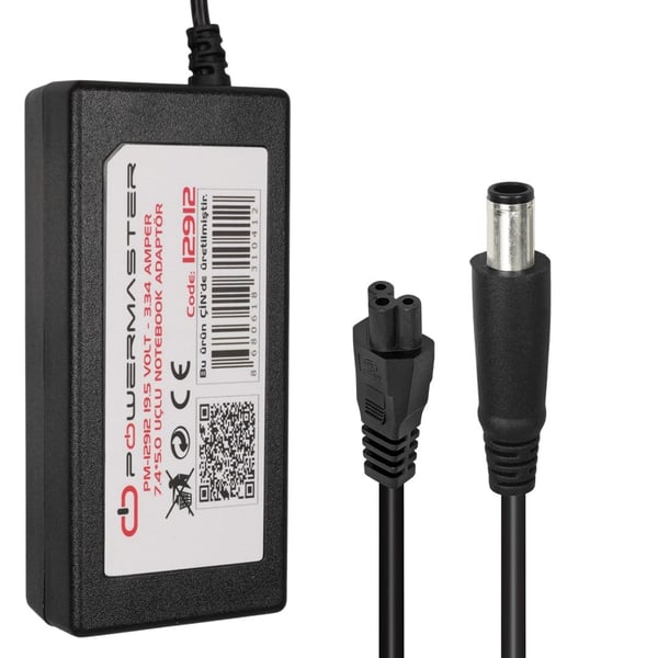 Powermaster PM-12912 19.5 Volt - 3.34 Amper 7.4*5.0 Mm Uçlu Adaptör Fiyatı - Merter Elektronik