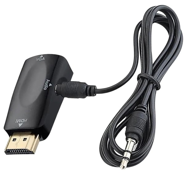 Powermaster PM-13645 HDMI To VGA Çevirici Aparat (5 V Ses Çıkışlı) Fiyatı - Merter Elektronik