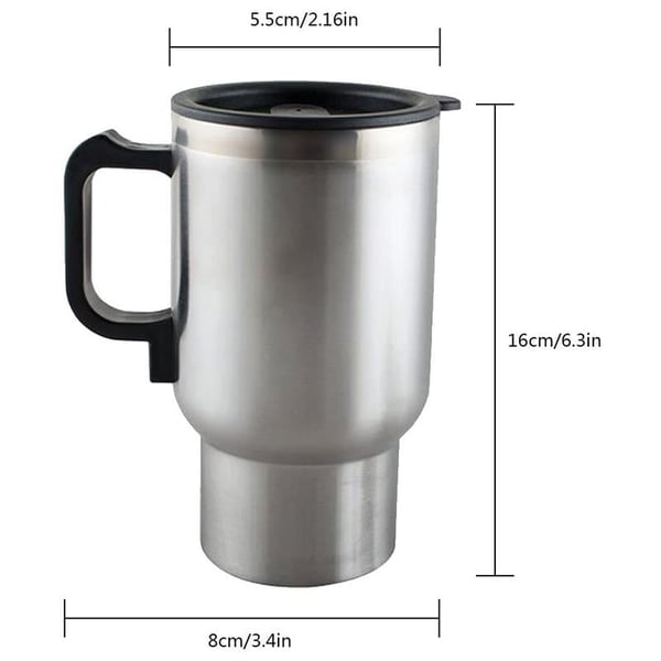 POWERMASTER PM-140Z PASLANMAZ ÇELİK 12 VOLT ARAÇ KETTLE TERMOS (KLC A-103)