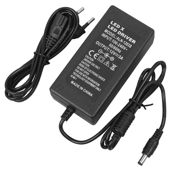 Powermaster PM-1980 12 Volt - 3 Amper - 36 Watt 5.5*2.5 Mm Uçlu Plastik Kasa Masaüstü Adaptör Fiyatı - Merter Elektronik