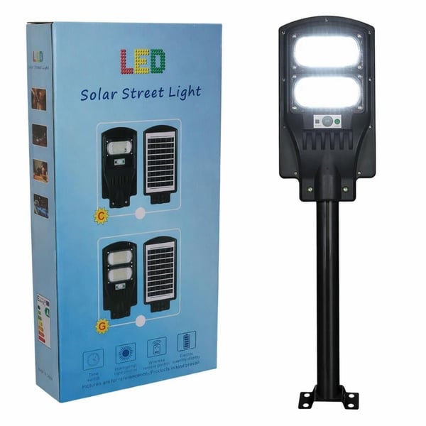 Powermaster PM-23011 Solar Ledli Kumandalı 100 Watt Sokak Lambası Fiyatı - Merter Elektronik