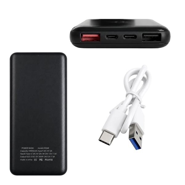 Powermaster PM-23848 10000 mAh Powerbank Fiyatı - Merter Elektronik