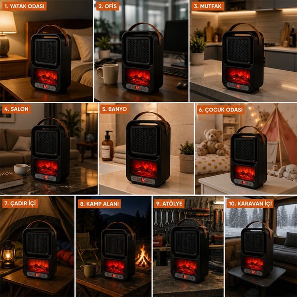 Powermaster PM-24067 Fanlı Pratik Isıtıcı Fiyatı - Merter Elektronik