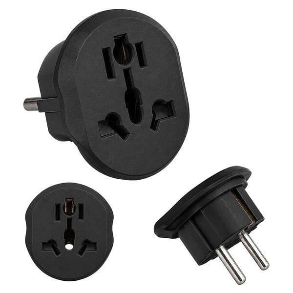 PowerMaster PM-24241 Avrupa Çıkışlı Universal Seyahat Priz Adaptörü Çoklu Fiş Giriş Tipi Uyumu Fiyatı - Merter Elektronik