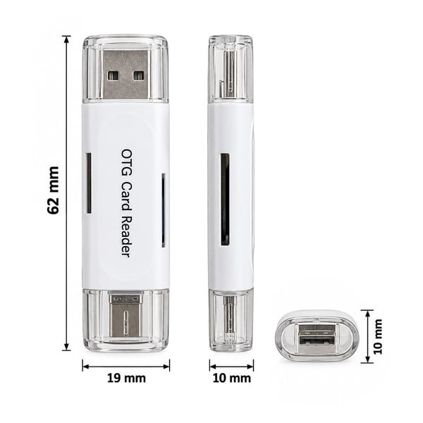 Powermaster USB To Micro USB + Kart Okuyucu Otg Çevirici Fiyatı - Merter Elektronik