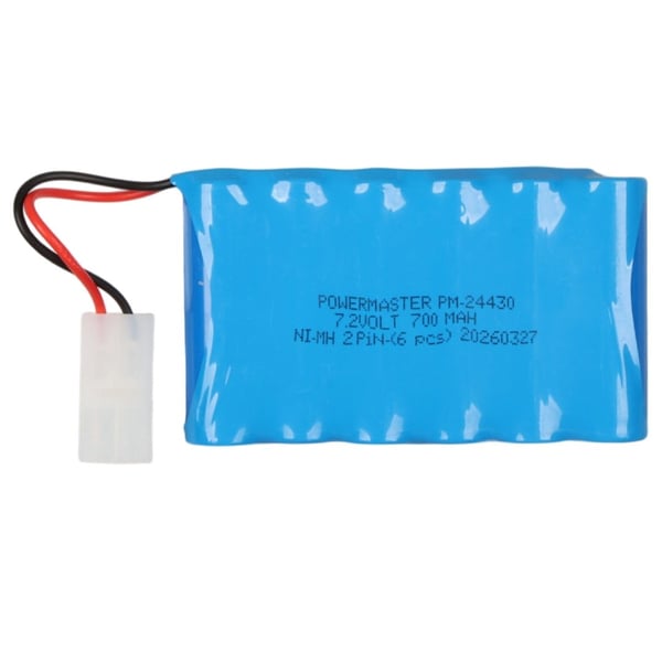Powermaster PM-24430 7.2Volt 700mAh Ni-Mh 2 Pin Soketli 6'lı Oyuncak Araba Pili 202105 Fiyatı - Merter Elektronik