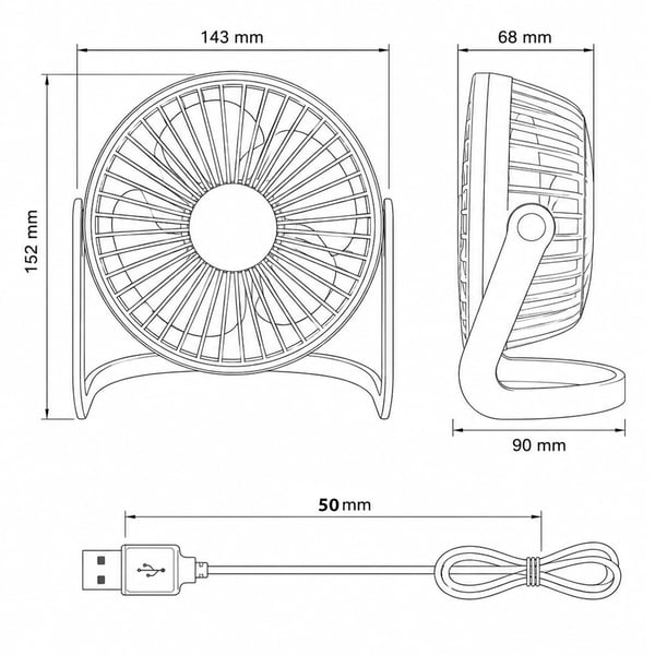 Powermaster PM-25089 Beyaz Fan Vantilatör Fiyatı - Merter Elektronik