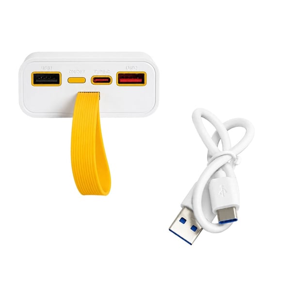 PowerMaster PM-25402 10000 Mah Çift Usb + Type-C Girişli Beyaz Powerbank Fiyatı - Merter Elektronik