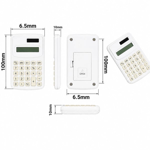 PowerMaster PM-25423 Beyaz Mini Hesap Makinesi Fiyatı - Merter Elektronik