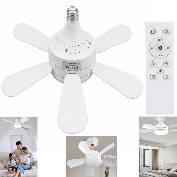 PowerMaster PM-25552 E27 2000 Lümen Ledli Tavan Fan Vantilatör Fiyatı - Merter Elektronik