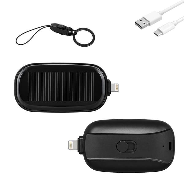 Powermaster PM-25799 1200 mAh Lightning Solar Powerbank Fiyatı - Merter Elektronik