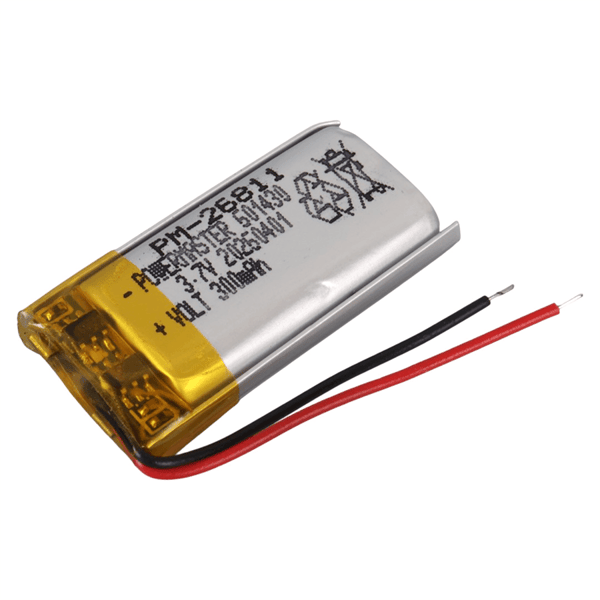Powermaster 601430 3.7 Volt 300 Mah Lityum Polimer Pil Fiyatı - Merter Elektronik