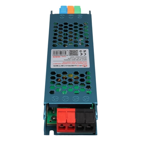 POWERMASTER PM-26829 12 VOLT 8.5 AMPER 100 WATT SLIM METAL KASA ADAPTÖR Fiyatı - Merter Elektronik
