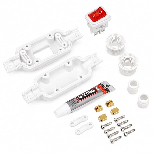PowerMaster PM-26936 Su Geçirmez Beyaz Kablo Switch 4 Pin Fiyatı - Merter Elektronik