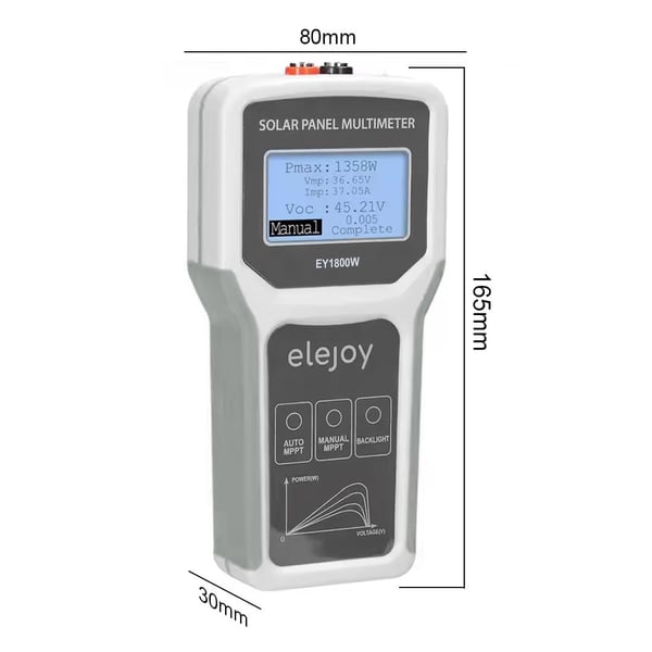 PowerMaster PM-26940 1800 Watt 12-60V Fotovoltaik Panel Multimetre Fiyatı - Merter Elektronik
