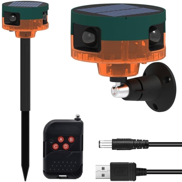 PowerMaster PM-26947 DC 5V Solar Sesli Hayvan Kovucu Alarm Cihazı Fiyatı - Merter Elektronik
