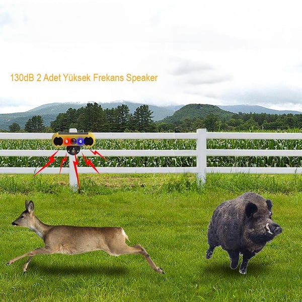 PowerMaster PM-26950 DC 5V Solar Sesli Hayvan Kovucu Alarm Cihazı Fiyatı - Merter Elektronik