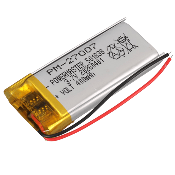 Powermaster 501838 3.7 Volt 400 mAh Lityum Polimer Pil Fiyatı - Merter Elektronik