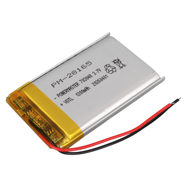 PowerMaster 703048 3.7 Volt 1200 MAh Lityum Polimer Pil Fiyatı - Merter Elektronik
