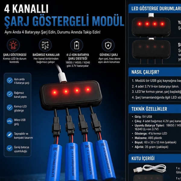POWERMASTER PM-29140 4 IN 1 USB SPLITTER Fiyatı - Merter Elektronik