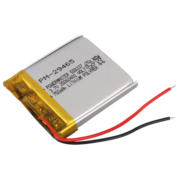 PowerMaster 503337 3.7V 750mAh Lityum Polimer (Li-po) Batarya Ciklet Pil Fiyatı - Merter Elektronik
