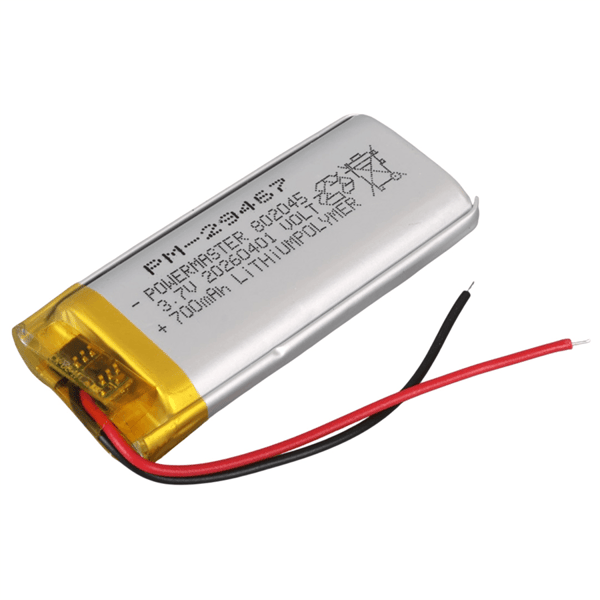 PowerMaster 802045 3.7V 700mAh Lityum Polimer (Li-po) Batarya Ciklet Pil Fiyatı - Merter Elektronik