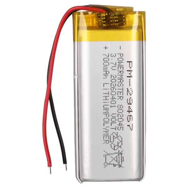 PowerMaster 802045 3.7V 700mAh Lityum Polimer (Li-po) Batarya Ciklet Pil Fiyatı - Merter Elektronik