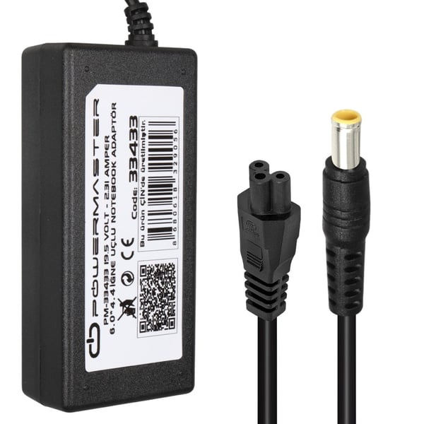 Powermaster PM-33433 19.5 Volt - 2.31 Amper 4.5*2.7*0.6 Mm İğne Uçlu Adaptör (Dell Notebook) Fiyatı - Merter Elektronik