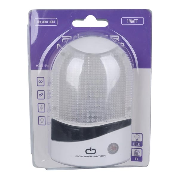 Powermaster PM-34096 1 Watt Ledli Fotoselli Sensörlü Gece Lambası Fiyatı - Merter Elektronik
