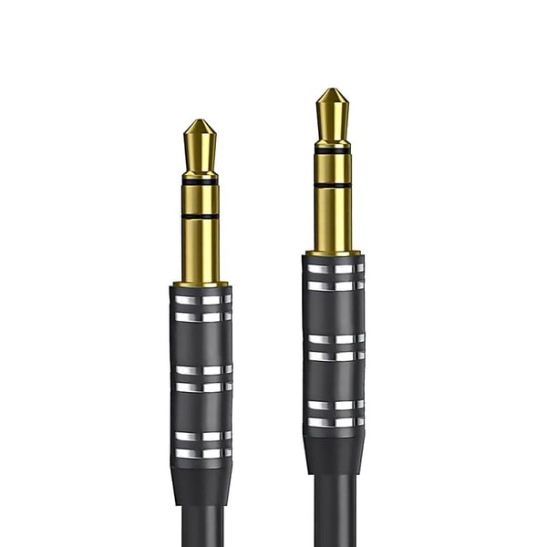 PowerMaster PM-3835 3.5 MM 1.5 Metre Metal Başlık Stereo AUX Kablo Kalın Silikonlu (Erkek/Erkek) Fiyatı - Merter Elektronik
