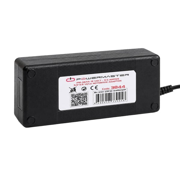 Powermaster PM-3844 19 Volt - 9.5 Amper 5.5*2.5 Mm Uçlu Notebook Adaptör Fiyatı - Merter Elektronik