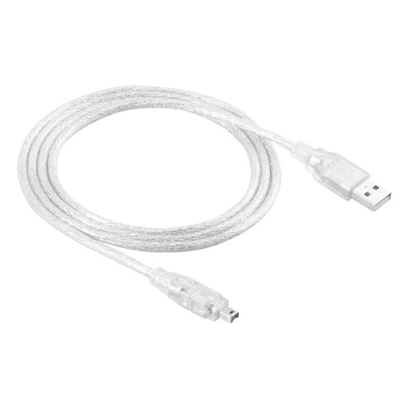 POWERMASTER PM-38848 USB ERKEK TO 5 PİN ERKEK 1 METRE ŞEFFAF UÇ V3 KABLO
