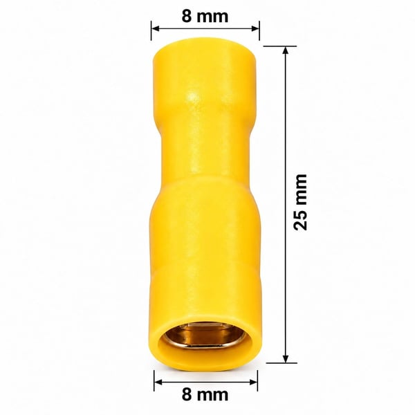 POWERMASTER PM-39075 4 - 6MM2 KESİT 0,8X6,35MM SOKET SARI İZOLELİ KABLO PABUCU (100'LÜ PAKET) Fiyatı - Merter Elektronik