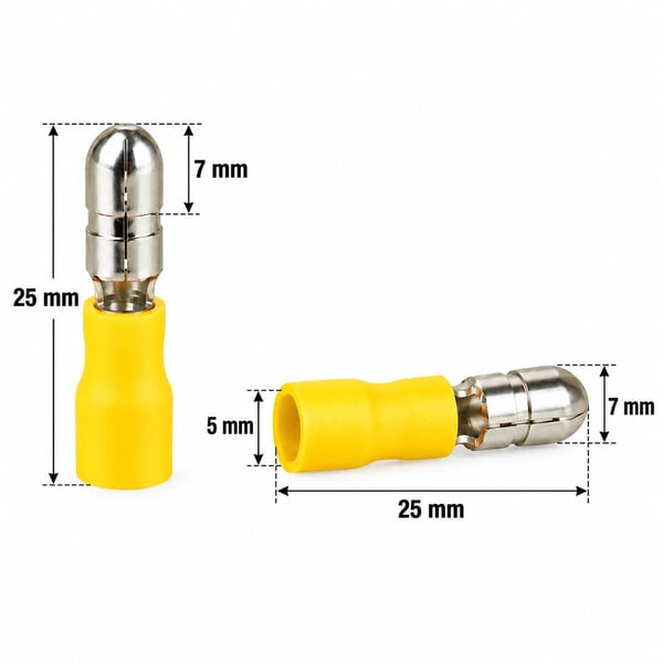 POWERMASTER PM-39082 4 - 6MM2 KESİT 0,8X6,35MM SOKET SARI İZOLELİ KABLO PABUCU (100'LÜ PAKET) Fiyatı - Merter Elektronik