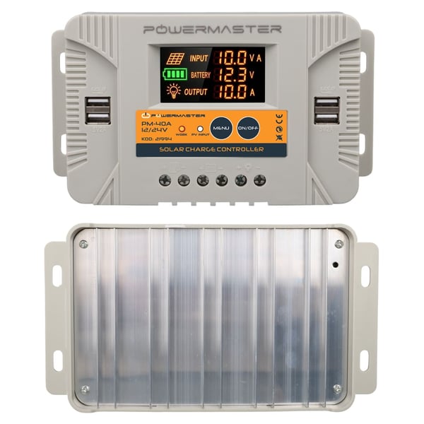 PowerMaster PM-40A 12 Volt - 24 Volt - 40 Amper 4 USB'LI Dijital Otomatik Solar Şarj Kontrol Regülatörü Fiyatı - Merter Elektronik