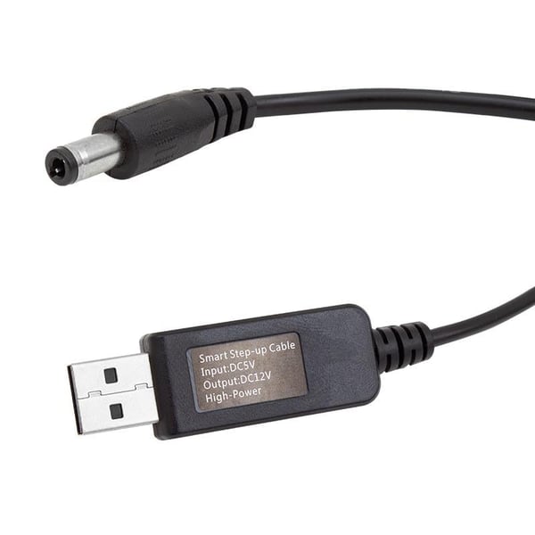 POWERMASTER PM-6053 USB TO DC 5.5*2.5MM UÇLU 12 VOLT - 1 AMPER 5 VOLT TO 12 VOLT ÇEVİRİCİ ADAPTÖR