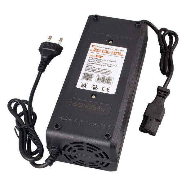 POWERMASTER PM-6131 60 VOLT - 38 AMPER ELEKTRİKLİ BİSİKLET ŞARJ CİHAZI