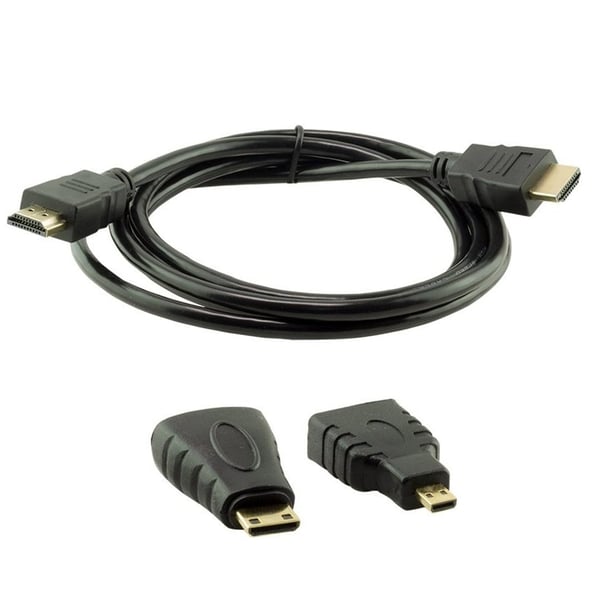 Powermaster HDMI Kablo 3in1 Set 1.5 Metre (HDMI+Micro HDMI+Mini HDMI) Fiyatı - Merter Elektronik
