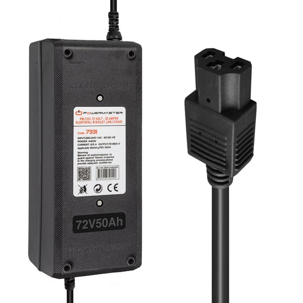 POWERMASTER PM-7331 72 VOLT - 50 AMPER ELEKTRİKLİ BİSİKLET ŞARJ CİHAZI