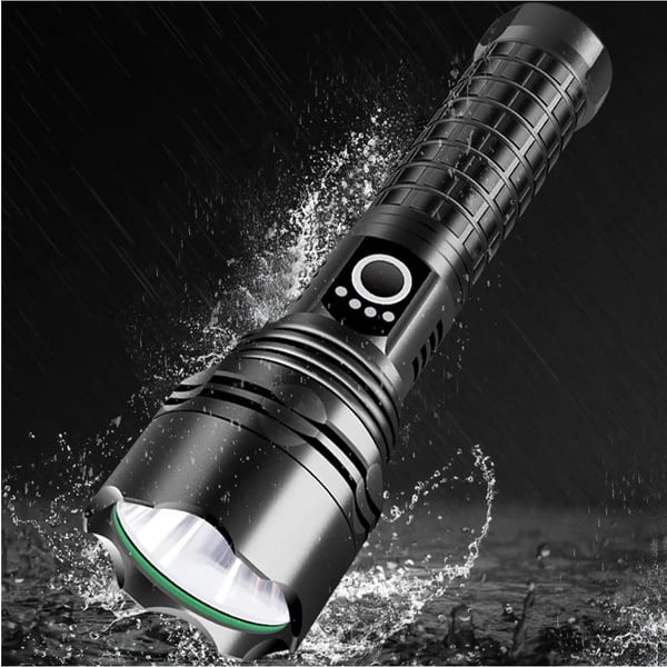 POWERMASTER RELAX-30 P50 SU GEÇİRMEZ ZOOMLU FLASH ÖZELLİKLİ ŞARJLI METAL KASA PROFOSYONEL EL FENERİ
