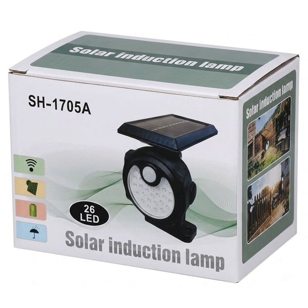 Powermaster SH-1705A 26 Ledli Sensörlü 3 Modlu Solar İndiksiyon Duvar Lambası Fiyatı - Merter Elektronik