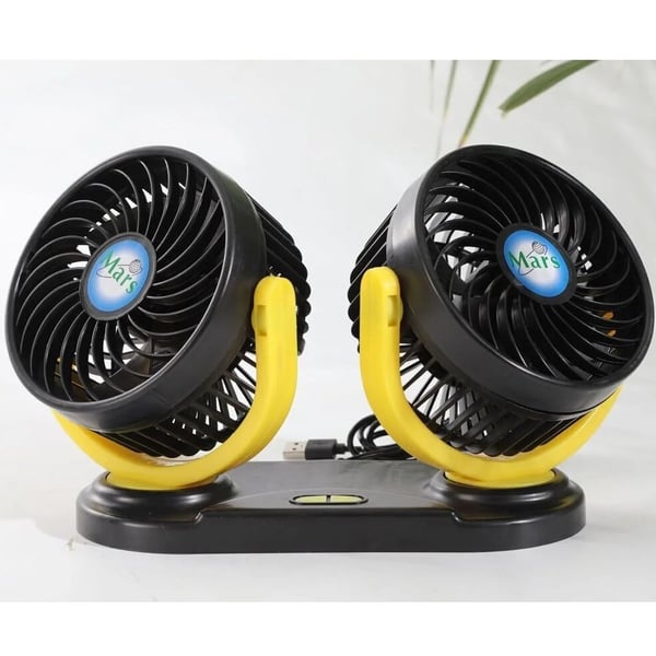 Powermaster X916 12 Volt Dc Usb Girişli Masaüstü 2’Li Plastik Ev-Ofis-Araç Fanı Fiyatı - Merter Elektronik