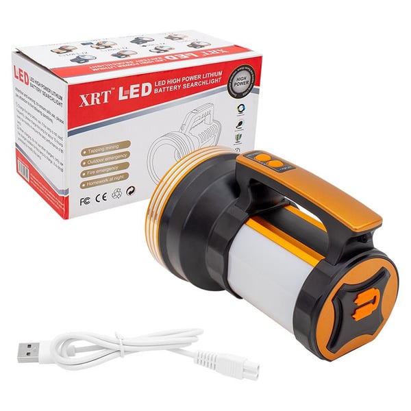 POWERMASTER XJ-1301 SOLAR PANELLİ ŞARJLI LEDLİ 3+3 KADEMELİ EL FENERİ